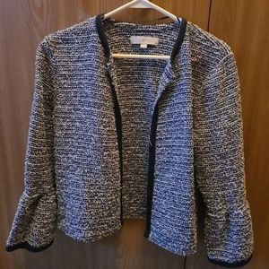 Ann taylor loft open Tweed Blazer